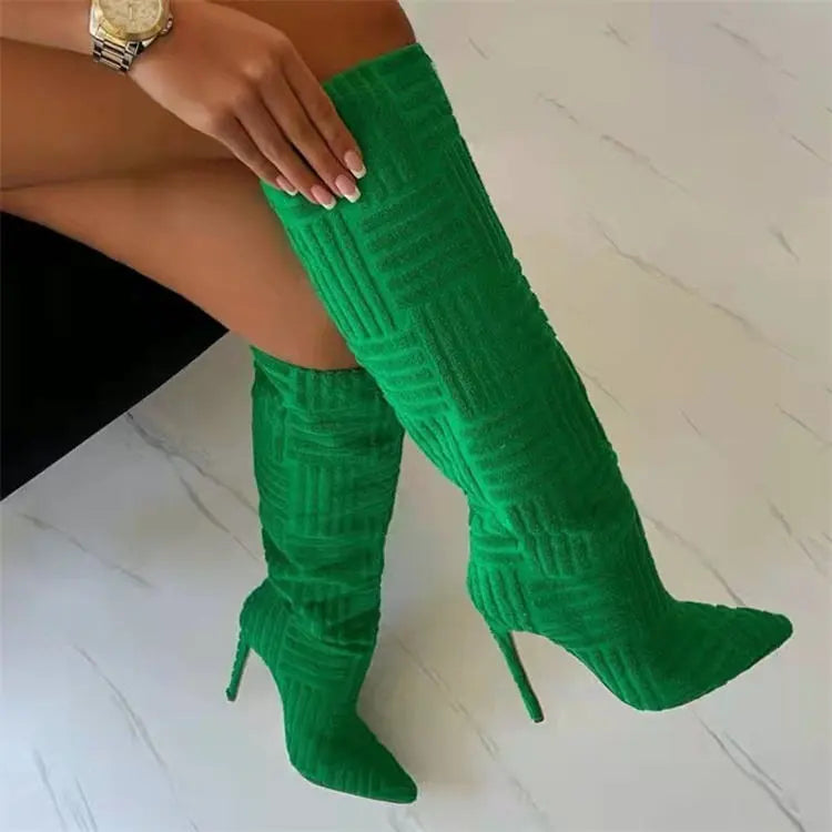 Top Selling Women Winter ShoesLarge size over-the-knee boots 2023 new fabric towel boots
