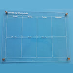 Acrylic Magnetic Fridge Calendar Clear Calendar Board Planner Daily Weekly Monthly Schedule Dry Erase Board For Home